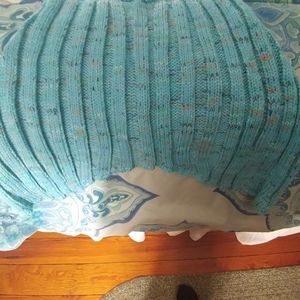 Nwt laghcat mermaid blanket and necklace with bag